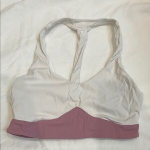 Born Primitive White and Pink Sports Bra